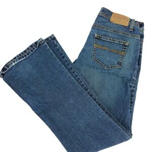 Y2K Express Cetine Precision Fit Bootcut Jeans Blue Womens 6‎ Dark Wash Low Rise